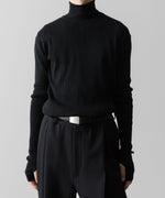 画像をギャラリービューアに読み込む, SUBLATIONS サブレーションズのTURTLENECK RIB KNIT - BLACKの公式通販サイトsession福岡セレクトショップ
