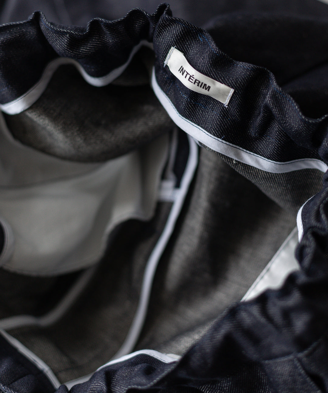 INTÉRIM - インテリムのLINEN DENIM TAPERED EASY PANTS - NAVY公式通販サイトsession福岡セレクトショップ