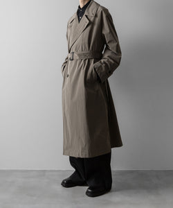 ssstein(シュタイン)のWINDPROOF NYLON DOUBLE BREASTED COAT - TAUPE 公式通販サイトsession福岡セレクトショップ