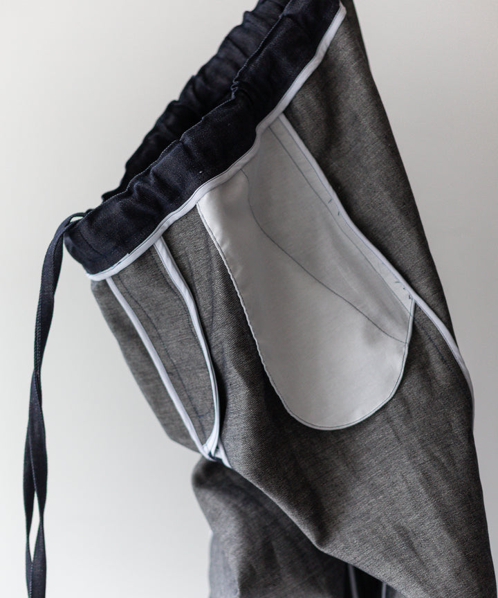 INTÉRIM - インテリムのLINEN DENIM TAPERED EASY PANTS - NAVY公式通販サイトsession福岡セレクトショップ