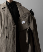 画像をギャラリービューアに読み込む, ssstein(シュタイン)のWINDPROOF NYLON DOUBLE BREASTED COAT - TAUPE 公式通販サイトsession福岡セレクトショップ
