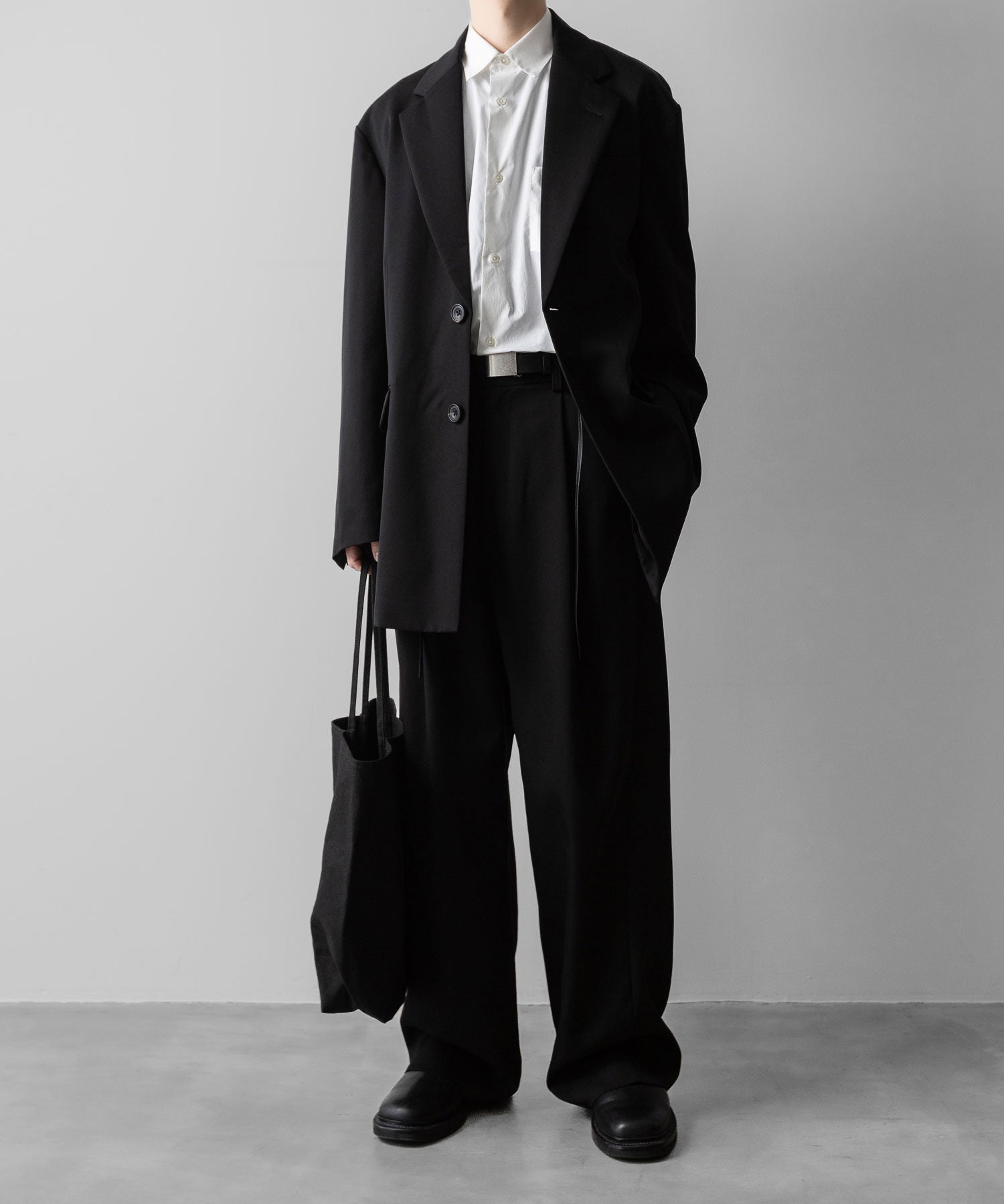 ssstein(シュタイン)のTWIST SEAM WIDE EASY TROUSERS - BLACKの公式通販サイトsession福岡セレクトショップ