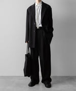 画像をギャラリービューアに読み込む, ssstein(シュタイン)のTWIST SEAM WIDE EASY TROUSERS - BLACKの公式通販サイトsession福岡セレクトショップ
