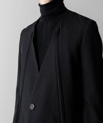 画像をギャラリービューアに読み込む, SUBLATIONS サブレーションズのHEAVY WOOL NO COLLAR PRISONER JACKET - BLACKの公式通販サイトsession福岡セレクトショップ
