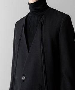 SUBLATIONS サブレーションズのHEAVY WOOL NO COLLAR PRISONER JACKET - BLACKの公式通販サイトsession福岡セレクトショップ