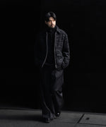 画像をギャラリービューアに読み込む, INTÉRIM - インテリムのDOUBLE FACE HAIRY BABY LAMA WOOL SPORTS JACKETのRAW BLACK公式通販サイトsession福岡セレクトショップ
