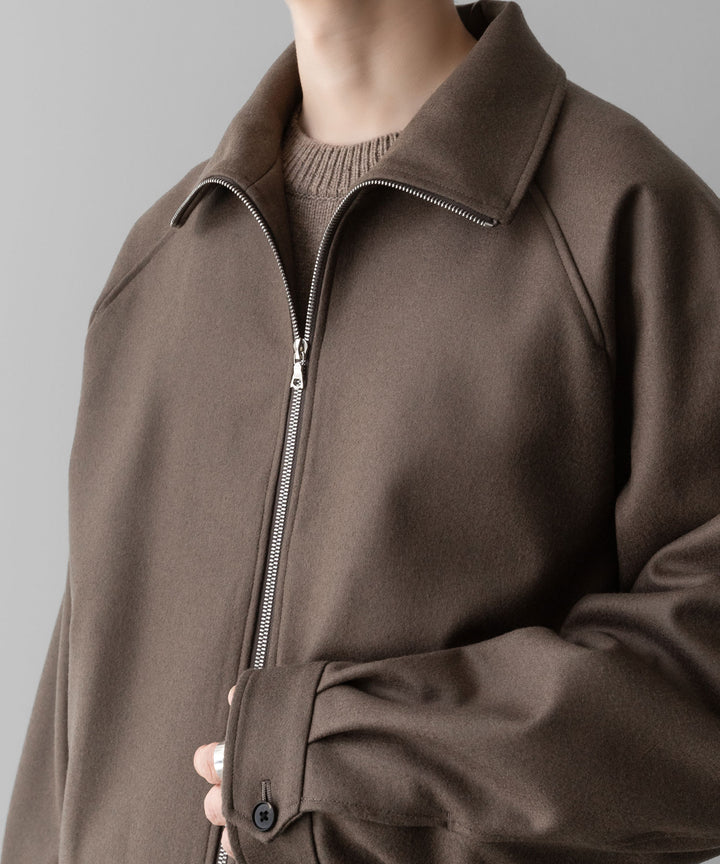 ssstein(シュタイン)の24AWコレクション MELTON ZIP UP BLOUSON - DARK GREIGE 公式通販サイトsession福岡セレクトショップ