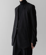 画像をギャラリービューアに読み込む, SUBLATIONS サブレーションズのHEAVY WOOL NO COLLAR PRISONER JACKET - BLACKの公式通販サイトsession福岡セレクトショップ
