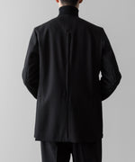 画像をギャラリービューアに読み込む, SUBLATIONS サブレーションズのHEAVY WOOL NO COLLAR PRISONER JACKET - BLACKの公式通販サイトsession福岡セレクトショップ
