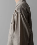 画像をギャラリービューアに読み込む, ssstein(シュタイン)のC/SI TWILL OVERSIZED REGULAR COLLAR SHIRT - GREIGEの公式通販サイトsession福岡セレクトショップ
