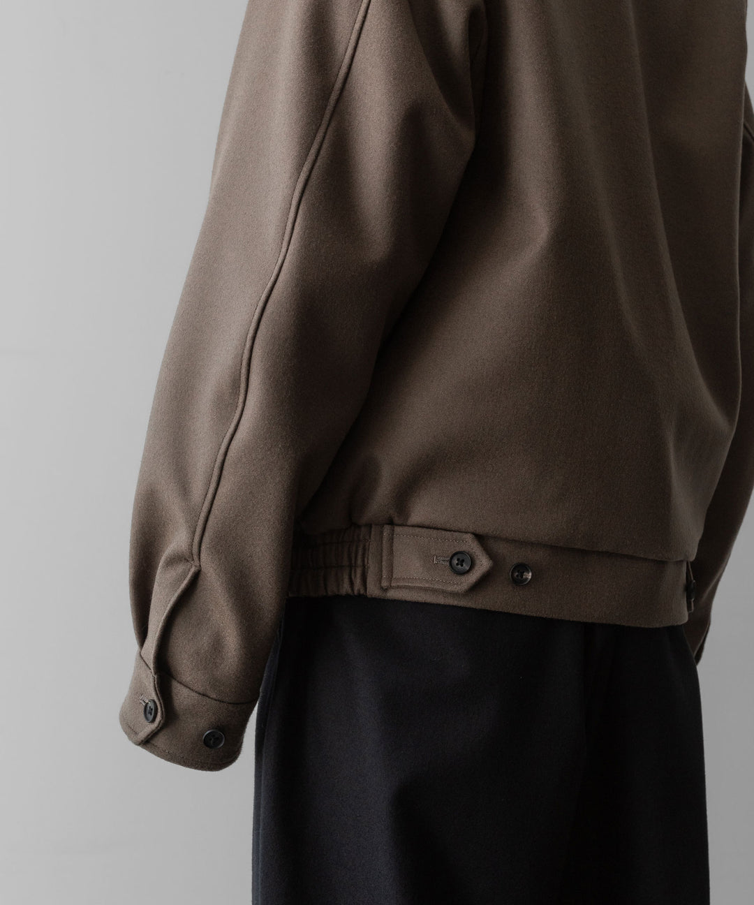 ssstein(シュタイン)の24AWコレクション MELTON ZIP UP BLOUSON - DARK GREIGE 公式通販サイトsession福岡セレクトショップ