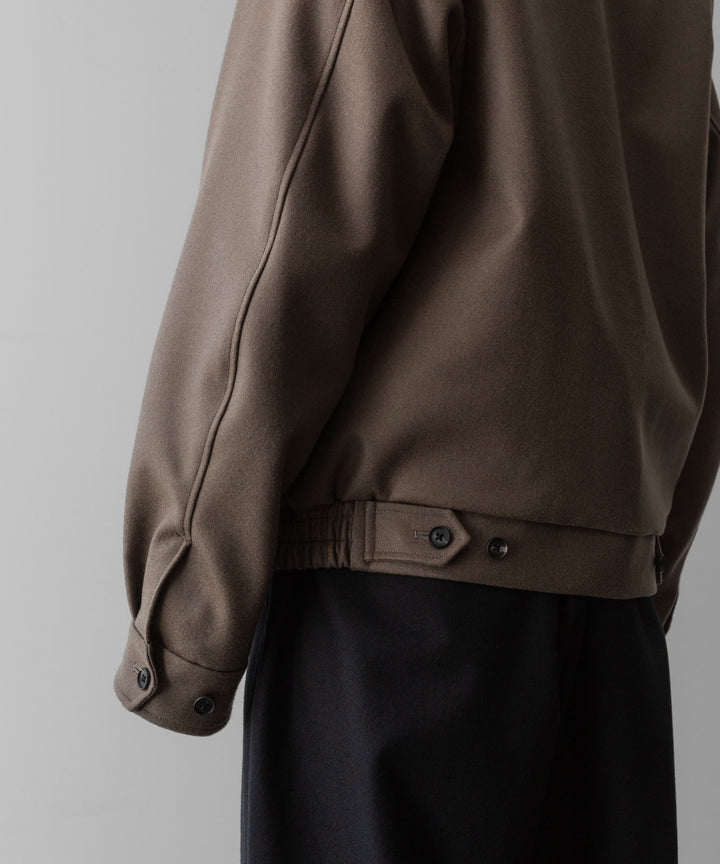 ssstein(シュタイン)の24AWコレクション MELTON ZIP UP BLOUSON - DARK GREIGE 公式通販サイトsession福岡セレクトショップ