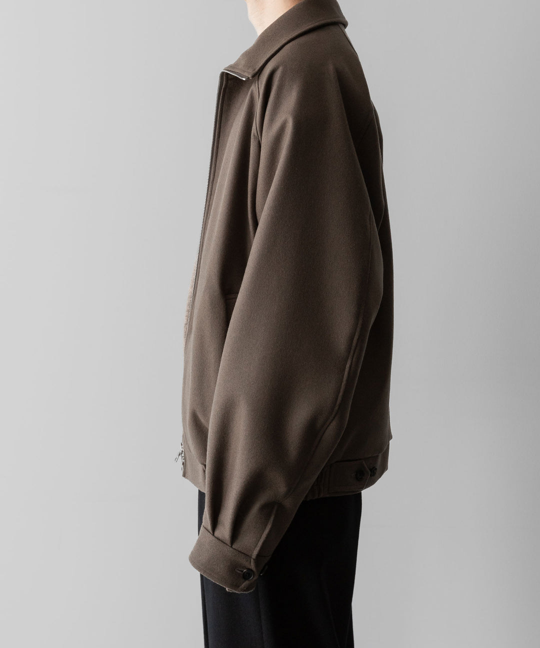 ssstein(シュタイン)の24AWコレクション MELTON ZIP UP BLOUSON - DARK GREIGE 公式通販サイトsession福岡セレクトショップ