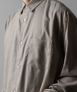 ssstein(シュタイン)のC/SI TWILL OVERSIZED REGULAR COLLAR SHIRT - GREIGEの公式通販サイトsession福岡セレクトショップ