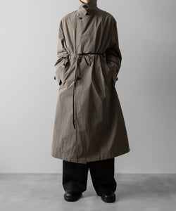 ssstein(シュタイン)のWINDPROOF NYLON DOUBLE BREASTED COAT - TAUPE 公式通販サイトsession福岡セレクトショップ