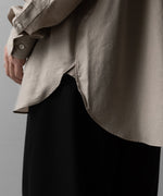 画像をギャラリービューアに読み込む, ssstein(シュタイン)のC/SI TWILL OVERSIZED REGULAR COLLAR SHIRT - GREIGEの公式通販サイトsession福岡セレクトショップ
