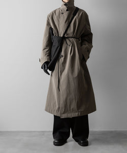 ssstein(シュタイン)のWINDPROOF NYLON DOUBLE BREASTED COAT - TAUPE 公式通販サイトsession福岡セレクトショップ