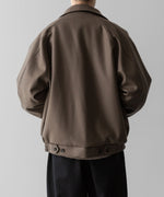 画像をギャラリービューアに読み込む, ssstein(シュタイン)の24AWコレクション MELTON ZIP UP BLOUSON - DARK GREIGE 公式通販サイトsession福岡セレクトショップ
