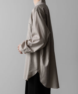 ssstein(シュタイン)のC/SI TWILL OVERSIZED REGULAR COLLAR SHIRT - GREIGEの公式通販サイトsession福岡セレクトショップ