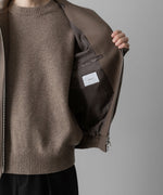 画像をギャラリービューアに読み込む, ssstein(シュタイン)の24AWコレクション MELTON ZIP UP BLOUSON - DARK GREIGE 公式通販サイトsession福岡セレクトショップ
