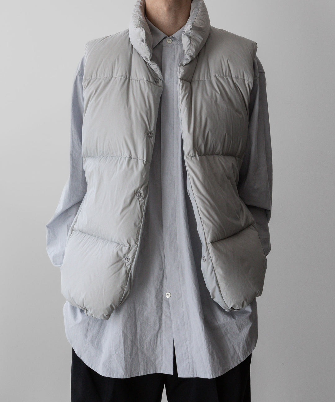 ssstein(シュタイン)のOVERSIZED BREAKABLE LONG SHIRTのOFF GREY公式通販サイトsession福岡セレクトショップ