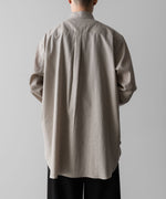 画像をギャラリービューアに読み込む, ssstein(シュタイン)のC/SI TWILL OVERSIZED REGULAR COLLAR SHIRT - GREIGEの公式通販サイトsession福岡セレクトショップ
