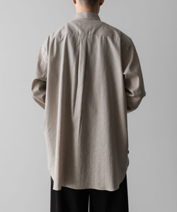 ssstein(シュタイン)のC/SI TWILL OVERSIZED REGULAR COLLAR SHIRT - GREIGEの公式通販サイトsession福岡セレクトショップ