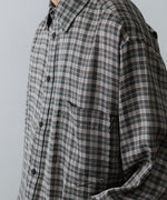 画像をギャラリービューアに読み込む, CODA コーダ GREY CHECK VISCOSE RAW EDGES SHIFT SHIRT - GREY CHECK 公式通販サイトsession福岡セレクトショップ
