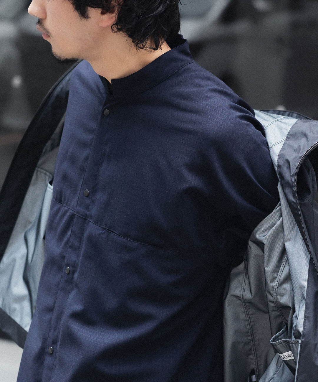 OPPOSE DUALITY オポーズデュアリティのMACKINAW SHIRT WOOLのBLACK 公式通販サイトsession福岡セレクトショップ