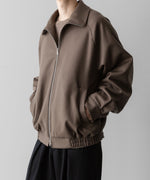 画像をギャラリービューアに読み込む, ssstein(シュタイン)の24AWコレクション MELTON ZIP UP BLOUSON - DARK GREIGE 公式通販サイトsession福岡セレクトショップ
