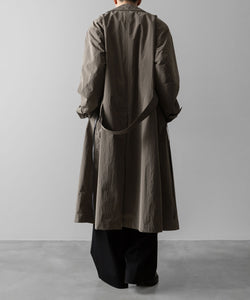 ssstein(シュタイン)のWINDPROOF NYLON DOUBLE BREASTED COAT - TAUPE 公式通販サイトsession福岡セレクトショップ