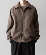 画像をギャラリービューアに読み込む, ssstein(シュタイン)の24AWコレクション MELTON ZIP UP BLOUSON - DARK GREIGE 公式通販サイトsession福岡セレクトショップ
