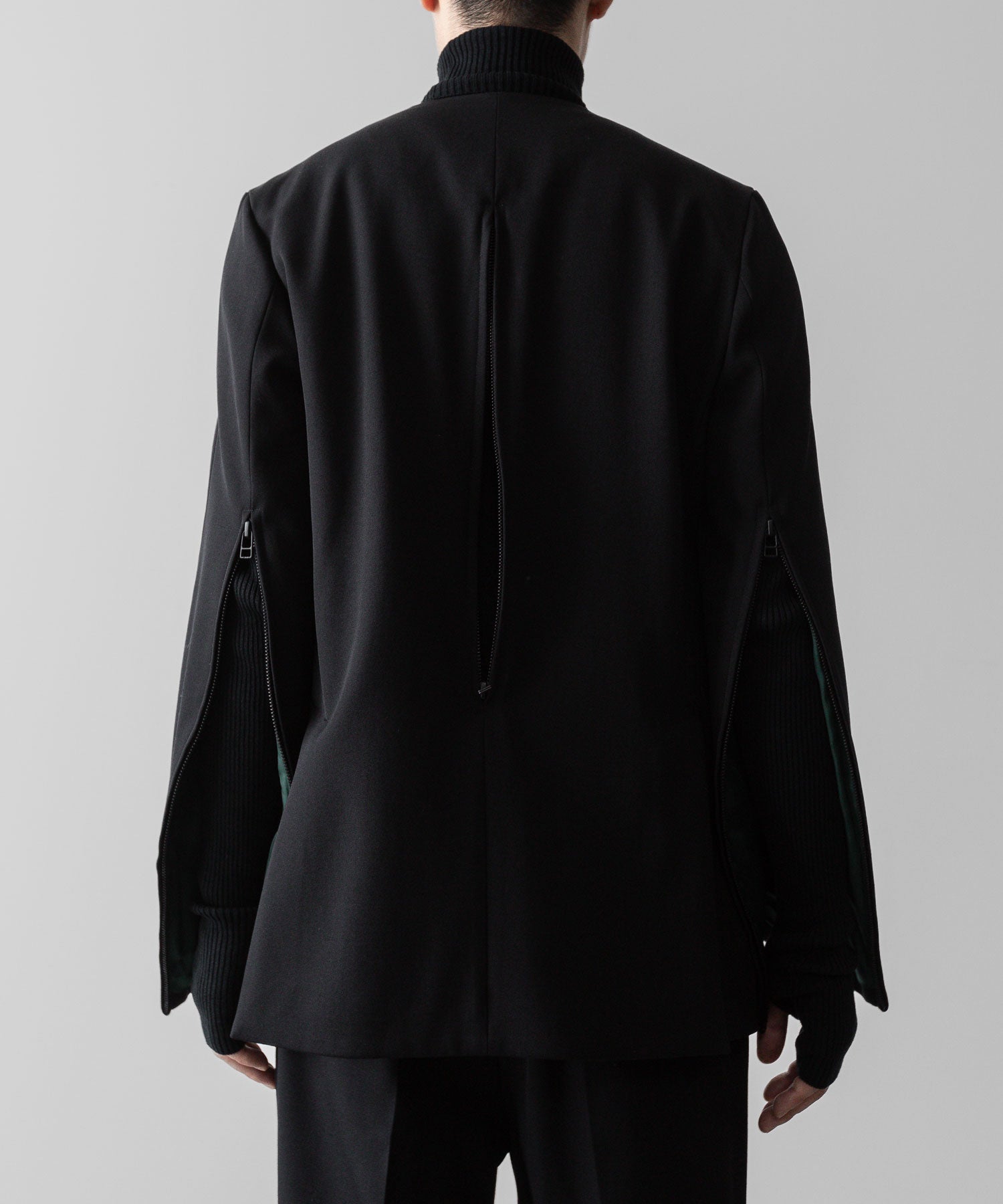 SUBLATIONS サブレーションズのHEAVY WOOL NO COLLAR PRISONER JACKET - BLACKの公式通販サイトsession福岡セレクトショップ