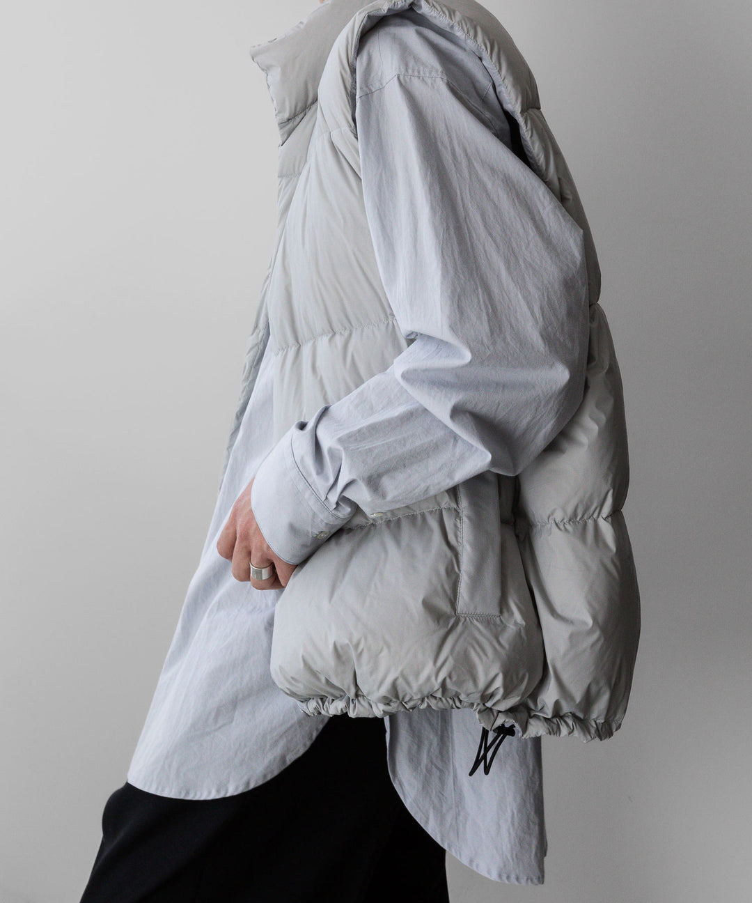 ssstein(シュタイン)のOVERSIZED BREAKABLE LONG SHIRTのOFF GREY公式通販サイトsession福岡セレクトショップ
