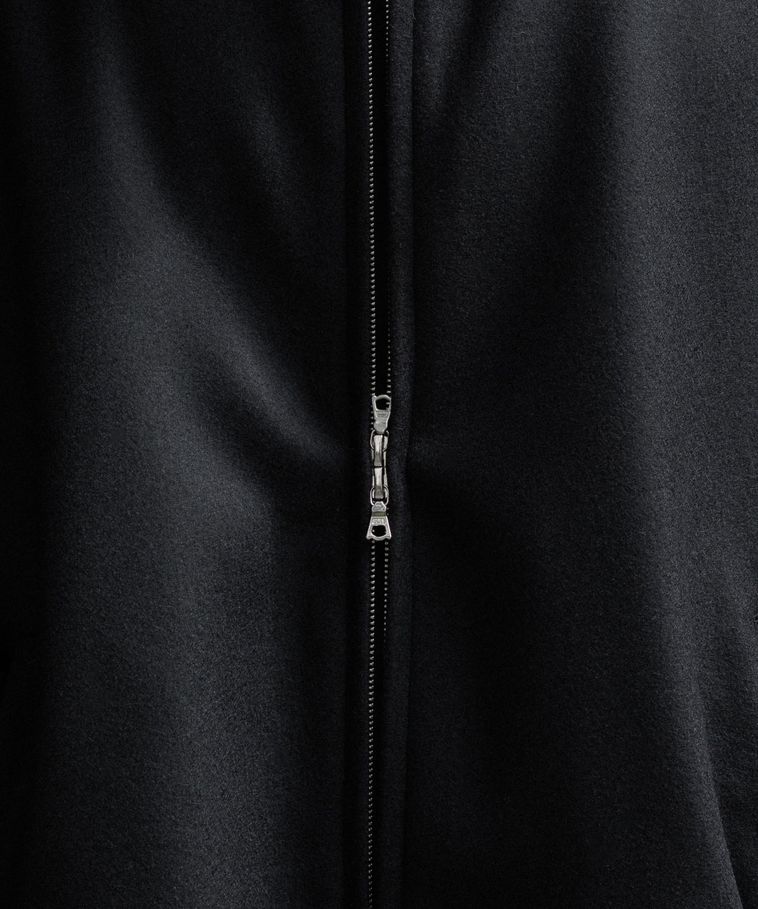 【ssstein】MELTON OVERSIZED ZIP JACKET - BLACK