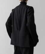 画像をギャラリービューアに読み込む, SUBLATIONS サブレーションズのHEAVY WOOL NO COLLAR PRISONER JACKET - BLACKの公式通販サイトsession福岡セレクトショップ
