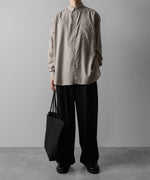 画像をギャラリービューアに読み込む, ssstein(シュタイン)のC/SI TWILL OVERSIZED REGULAR COLLAR SHIRT - GREIGEの公式通販サイトsession福岡セレクトショップ
