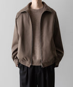 画像をギャラリービューアに読み込む, ssstein(シュタイン)の24AWコレクション MELTON ZIP UP BLOUSON - DARK GREIGE 公式通販サイトsession福岡セレクトショップ
