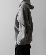 画像をギャラリービューアに読み込む, ssstein(シュタイン)のCOTTON DOUBLE KNIT TUCKED ZIP HOODIE - TOP GREYの公式通販サイトsession福岡セレクトショップ
