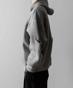 ssstein(シュタイン)のCOTTON DOUBLE KNIT TUCKED ZIP HOODIE - TOP GREYの公式通販サイトsession福岡セレクトショップ