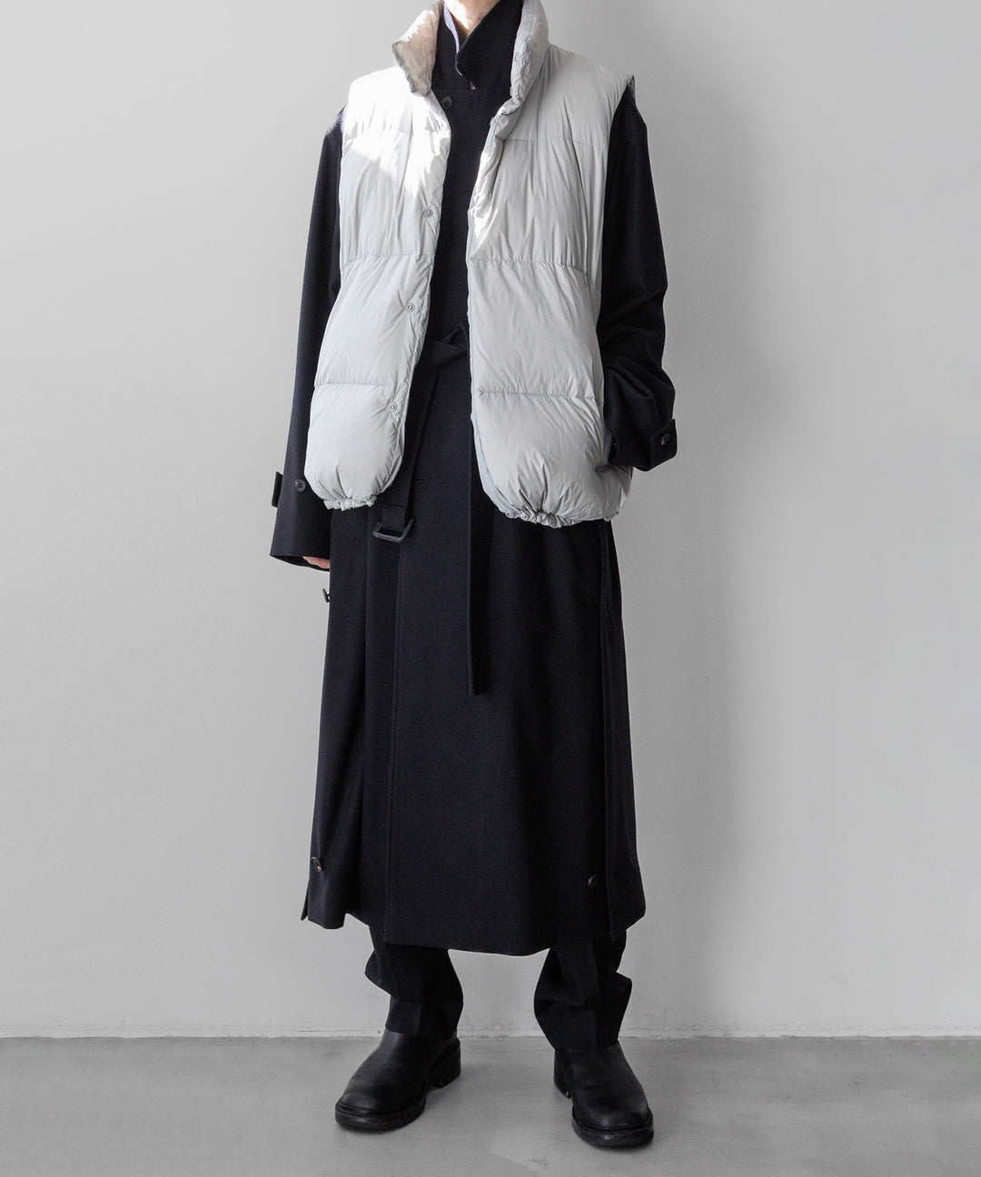 【stein】シュタイン 23AW DOWN PADDED VEST - OFF GREY sessionセッション福岡セレクトショップ 公式通販サイト