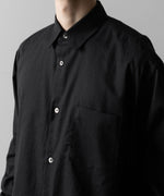 画像をギャラリービューアに読み込む, ssstein(シュタイン)のC/SI TWILL OVERSIZED REGULAR COLLAR SHIRT - BLACKの公式通販サイトsession福岡セレクトショップ
