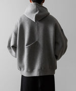 画像をギャラリービューアに読み込む, ssstein(シュタイン)のCOTTON DOUBLE KNIT TUCKED ZIP HOODIE - TOP GREYの公式通販サイトsession福岡セレクトショップ
