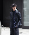 【OPPOSE DUALITY】SHORT PARKA 3L NYLON - BLACK