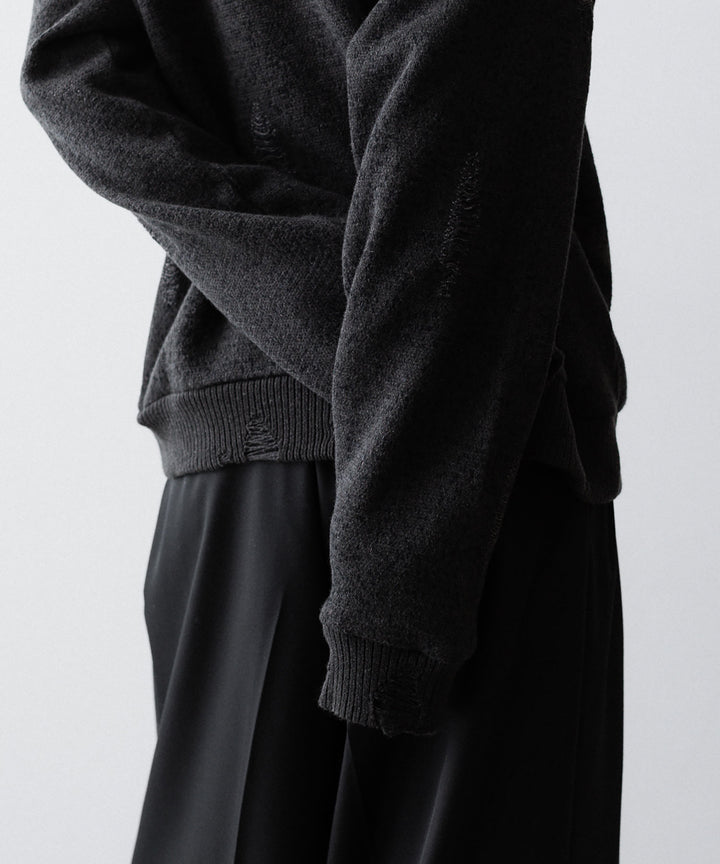 SUBLATIONS サブレーションズの26SSのANIMAL JACQUARD V-NECK KNIの公式通販サイトsession福岡セレクトショップ