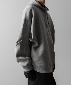 ssstein(シュタイン)のCOTTON DOUBLE KNIT TUCKED ZIP HOODIE - TOP GREYの公式通販サイトsession福岡セレクトショップ