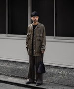 画像をギャラリービューアに読み込む, 【ANTHEM A】PIGMENT CUPRO OPEN COLLAR SHIRT - KHAKI

