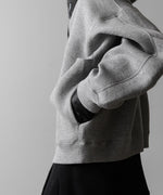 画像をギャラリービューアに読み込む, ssstein(シュタイン)のCOTTON DOUBLE KNIT TUCKED ZIP HOODIE - TOP GREYの公式通販サイトsession福岡セレクトショップ
