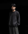 【ssstein】KID MOHAIR MIX JACQUARD KNIT LS - CHARCOAL MIX