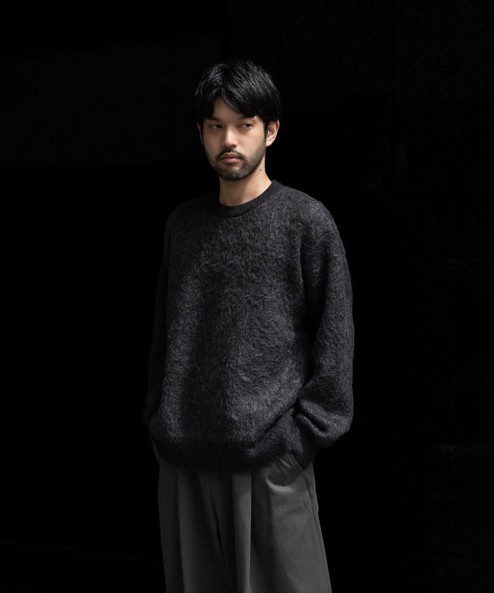 ssstein(シュタイン)のKID MOHAIR MIX JACQUARD KNIT LS - CHARCOAL MIXの公式通販サイトsession福岡セレクトショップ